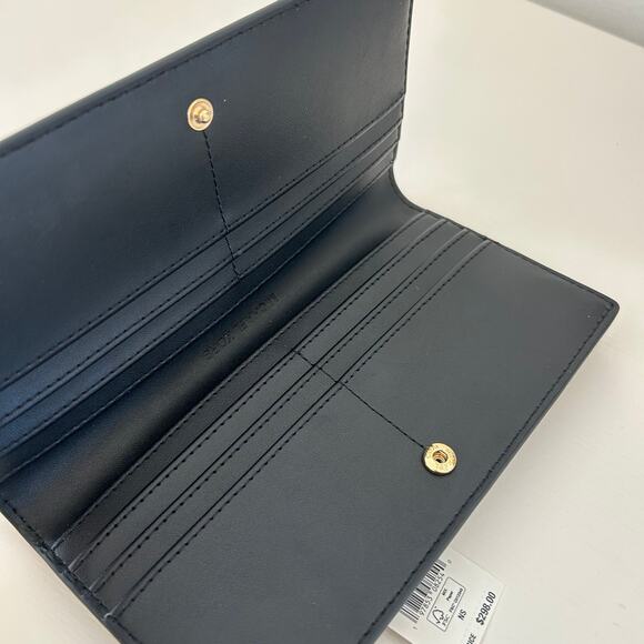 Michael Kors Reed Large Pebbled Leather Wallet Black MK - Picture 4 of 4